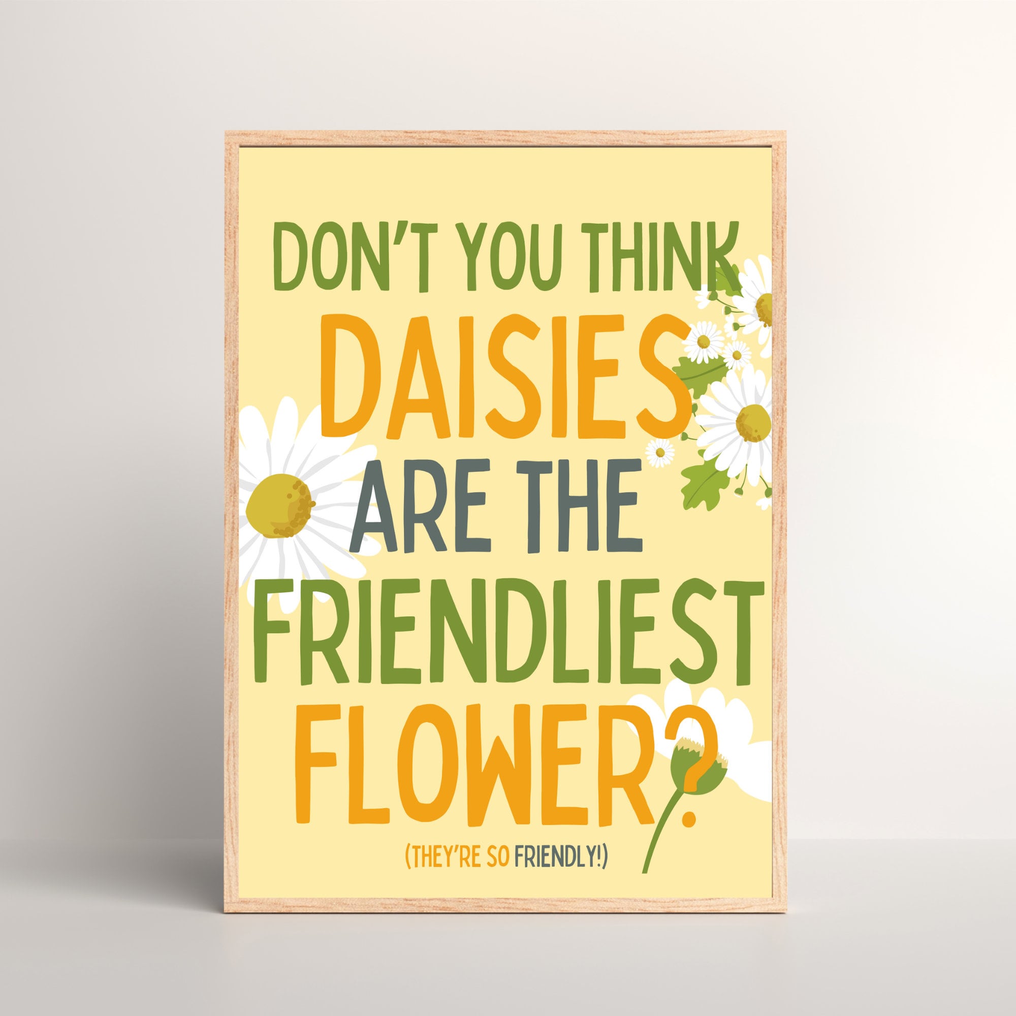 You've Got Mail Movie Quote Poster | Daisies Are the Friendliest Flower