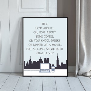 Hai la posta Poster / Citazione del film Nora Ephron / Arte da parete stampabile / Download istantaneo /