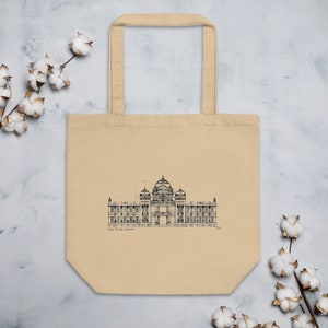 Jaffna Library Tamil Tote Bag Canvas Grocery Bag Desi Thamil Gift Tea Bookbag