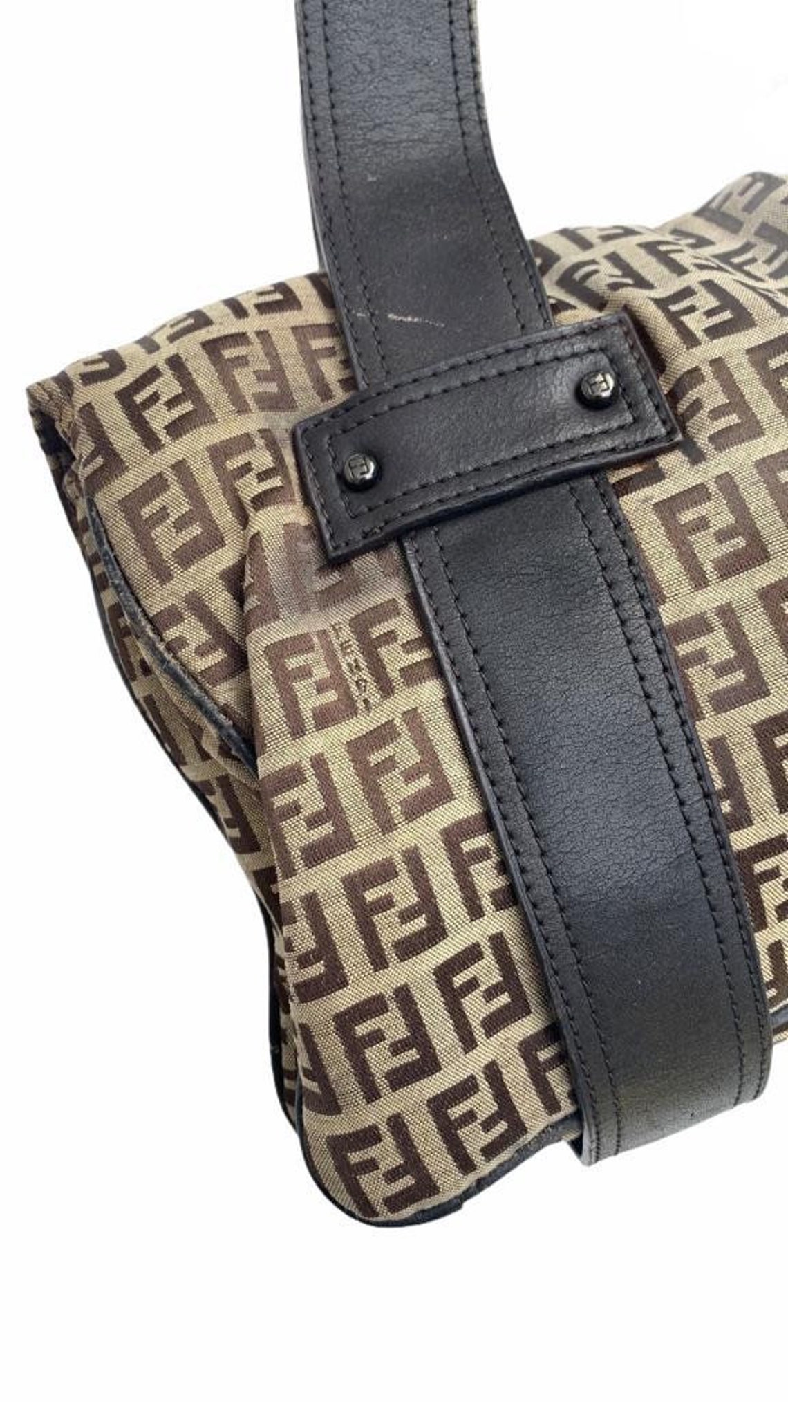 Vintage Fendi Zucca Handbag | Etsy