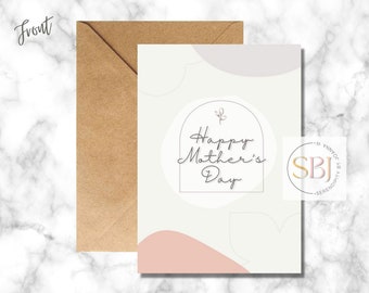 Mother's Day Card, Card For Mom - Printable, Digital Card, INSTANT DOWNLOAD