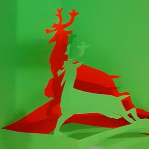 Biglietto natalizio kirigami
