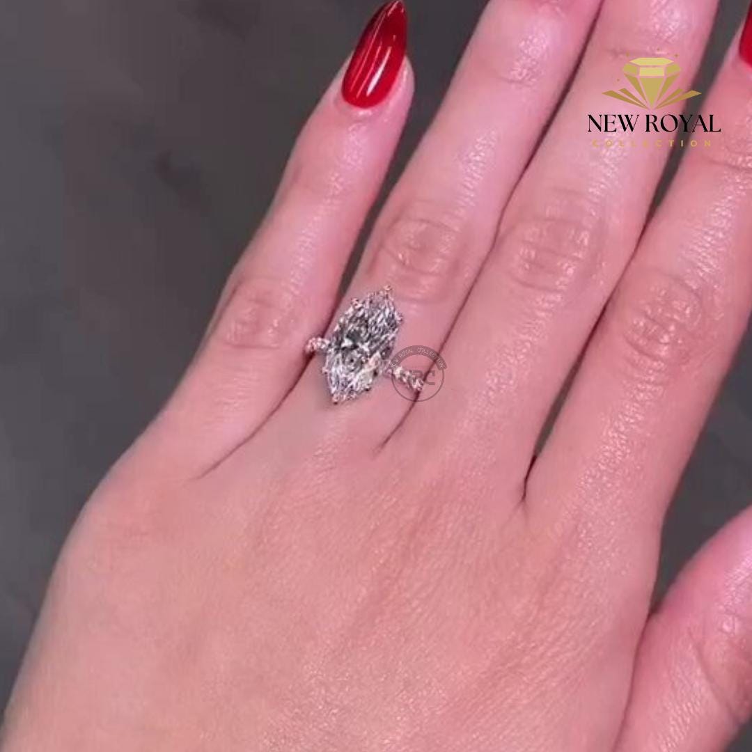 Starlit Promise · Marquise Cut Promise Ring main image 1