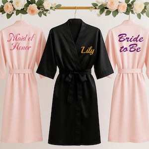 Personalised Bridal Robe with Name, Custom Future Mrs or Bridesmaid Initials Robes, Honeymoon or Wedding Robes, Bachelorette Gifts for Her
