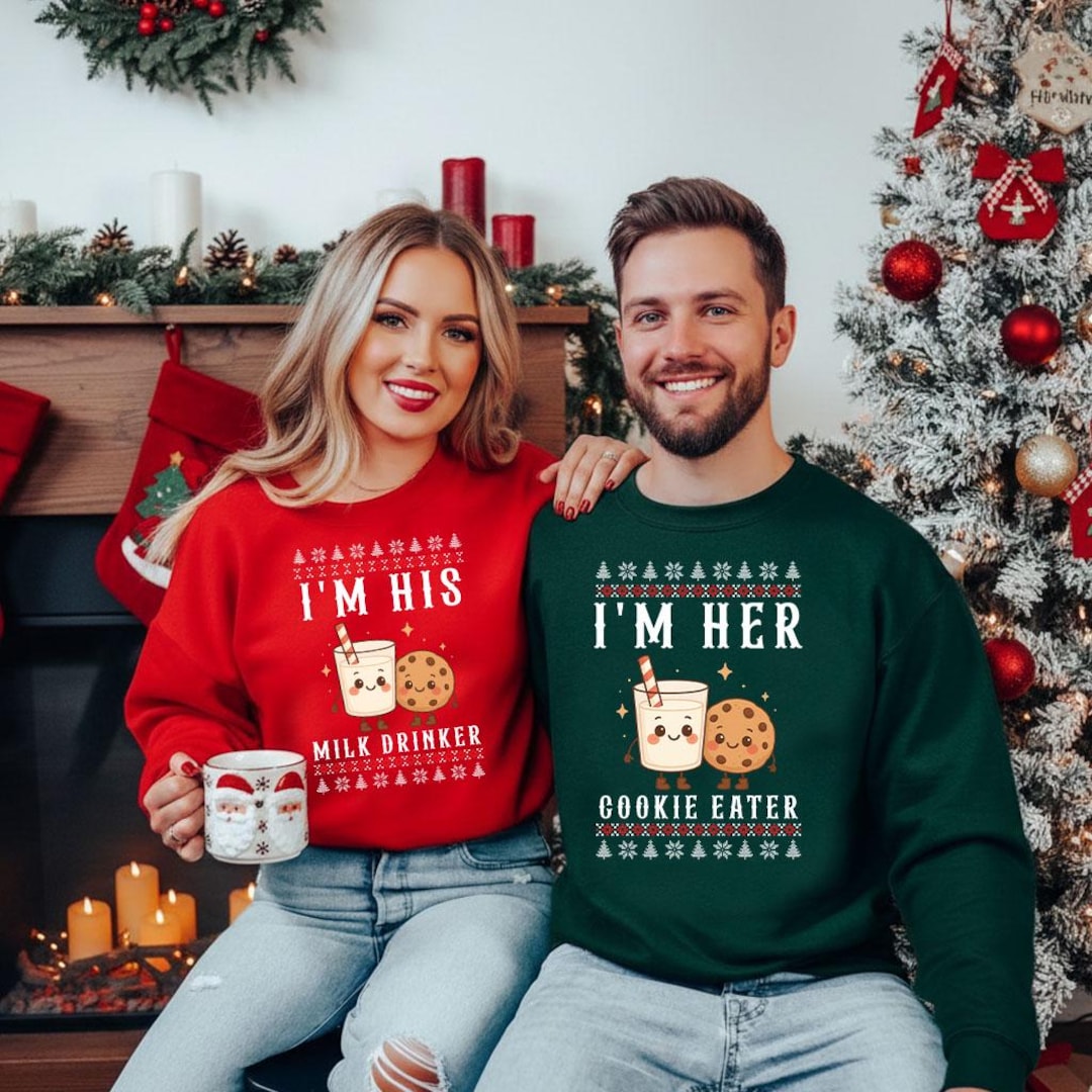 I’m Her Cookie Eater I’m His Milk Drinker Sweatshirt, Funny Matching ...