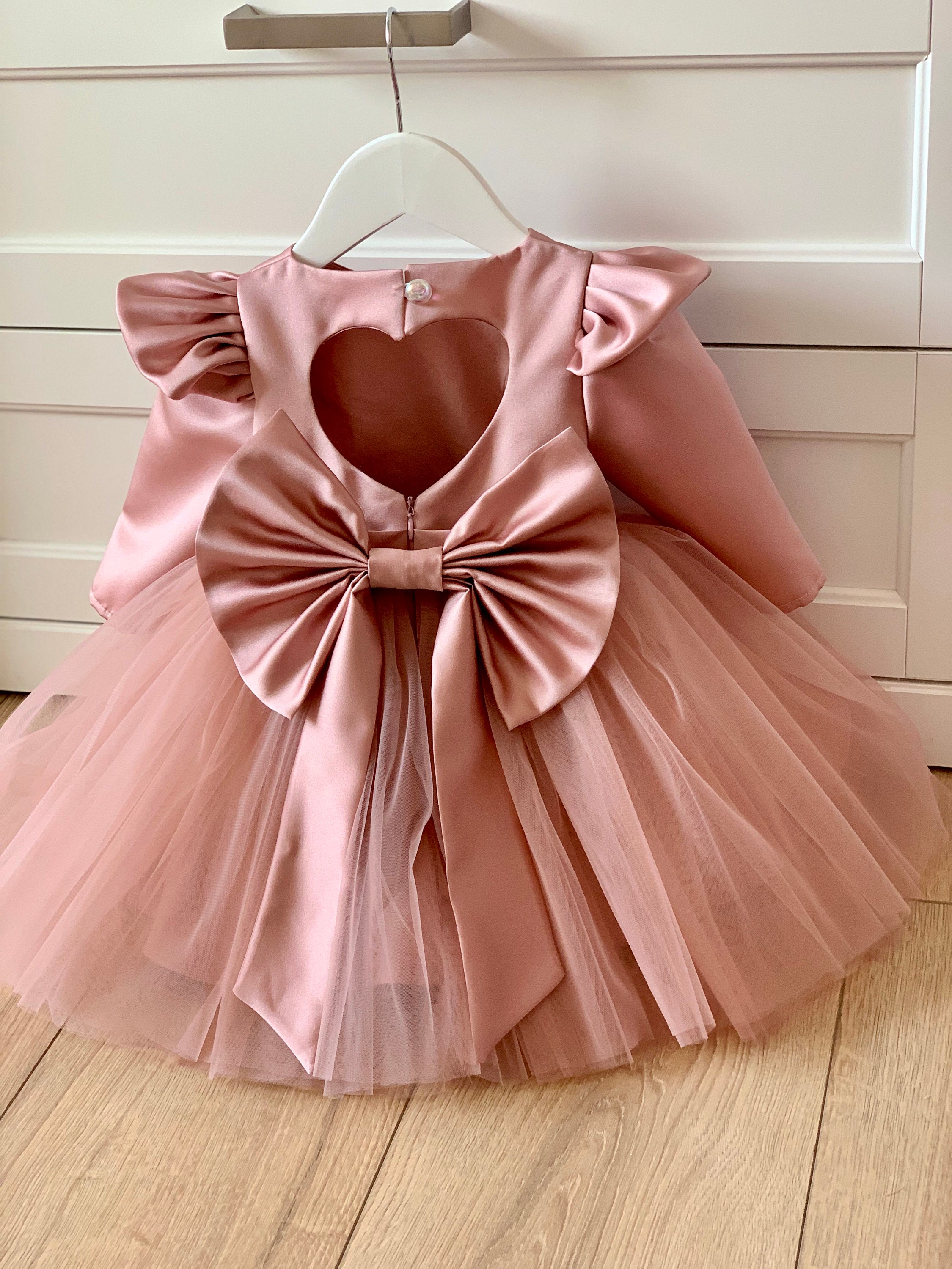 Baby rose gold dress - Etsy España Baby rose gold dress - Etsy España
