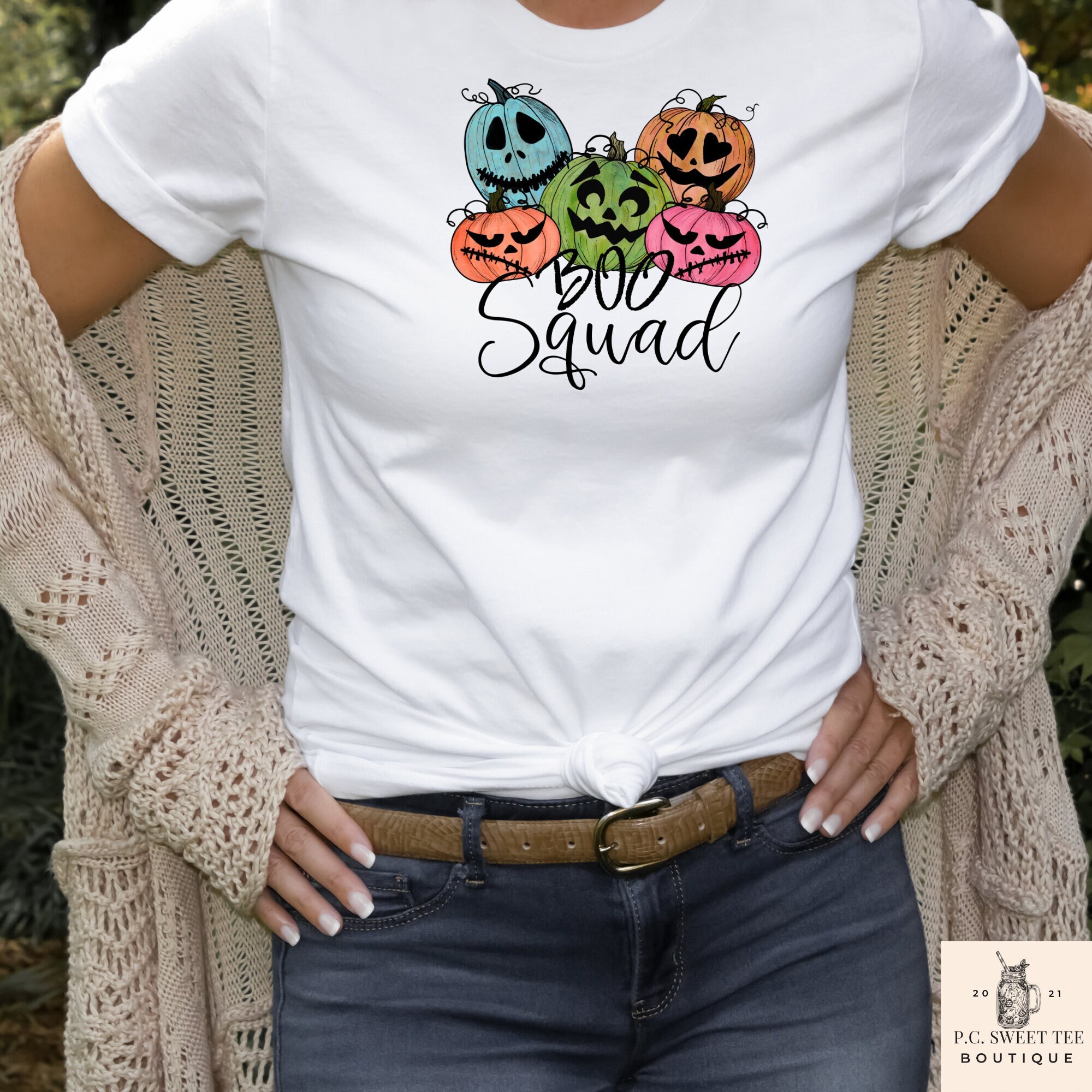Boo Squad Unisex Halloween Shirt Women 