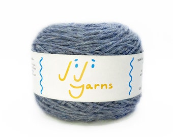 100% Baby Alpaca Yarn in Summer Sky (Light Blue) - 4 Ply DK/Sport Weight for Knitting, Crochet, Weaving