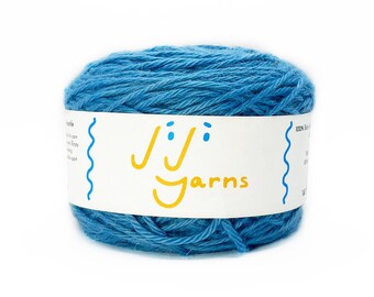 100% Baby Alpaca Yarn in Tropical Breeze (Blue) - 4 Ply DK/Sport Weight for Knitting, Crochet, Weaving