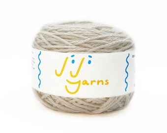 100% Baby Alpaca Yarn in White Dove - 4 Ply DK/Sport Weight for Knitting, Crochet, Weaving