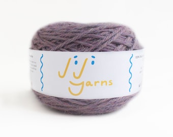 100% Baby Alpaca Yarn in Lavender Field (Lilac, Purple) - 4 Ply DK/Sport Weight for Knitting, Crochet, Weaving