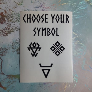 Symbols of the Old Gods/ Traditional Slavic symbols Vinyl Decal/ Sticker