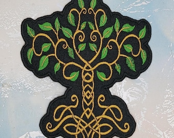 Celtic Tree of Life patch | Embroidered Celtic patch | Tree of Life iron-on patch | Sew-on Celtic patch | Irish Tree of Life patch