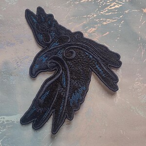 Celtic Raven Embroidered Patch | Odin's Ravens Patch | Viking Patch Sew ...