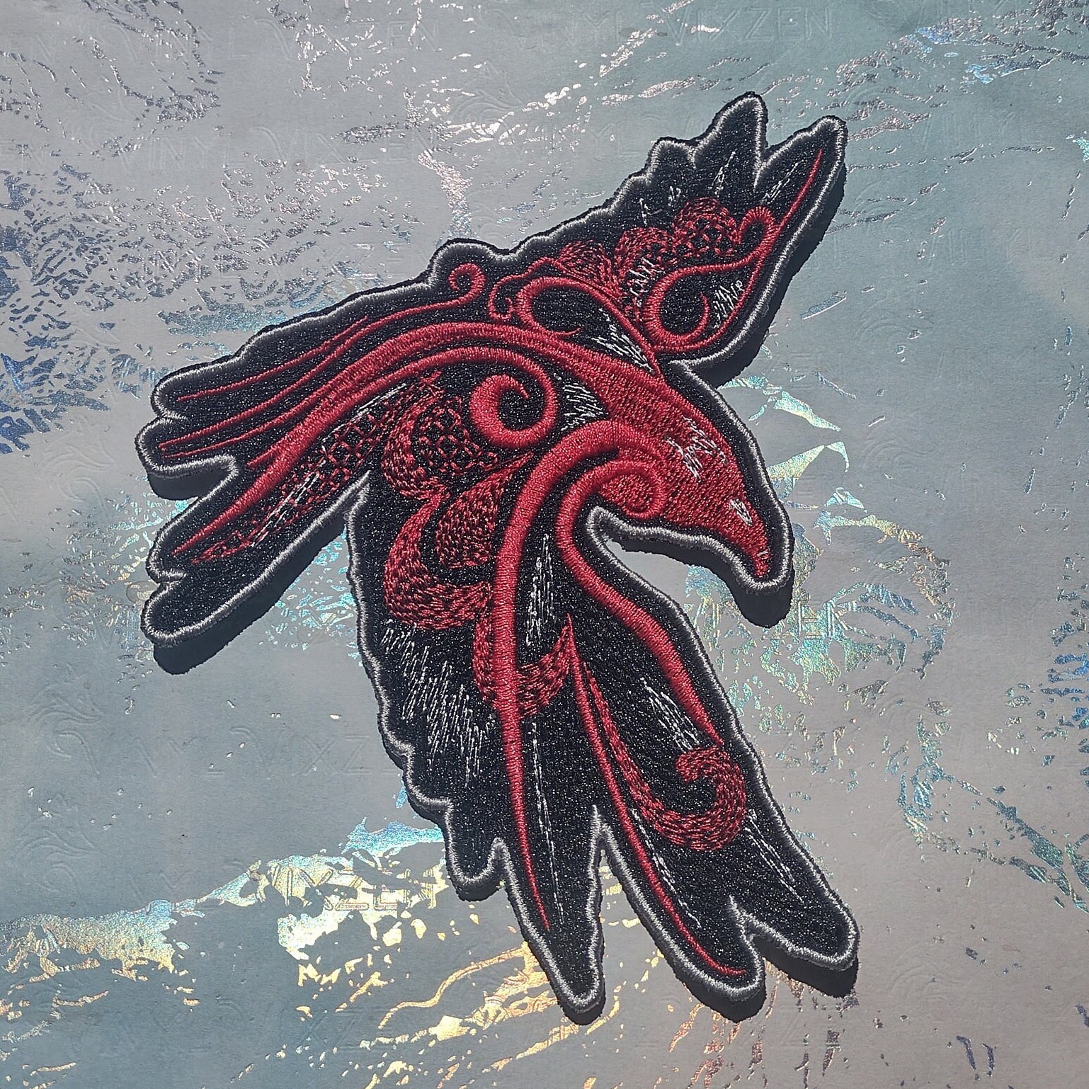 Celtic Raven Embroidered Patch | Odin's Ravens Patch | Viking Patch Sew ...