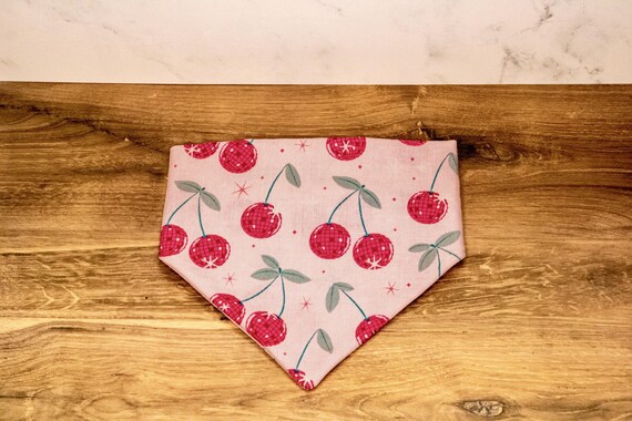 Cherry Bomb Dog Scrunchie Bandana