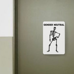 Gender Neutral Bathroom Sign - Restroom Sign - Inclusive Office Decor - Inclusive Restroom Signage - Business Bathroom Sign - Washroom Sign