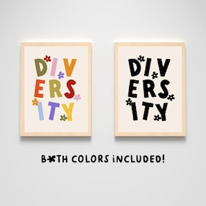 Diversity Poster - Inclusive Classroom Poster - DEI Poster - DEI Classroom Decor - Middle School Poster - High School Poster - Printable