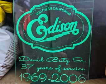 Custom LED edge lit plexiglass sign