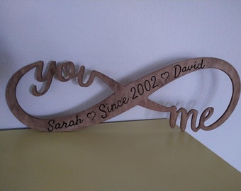 Custom infinity love sign