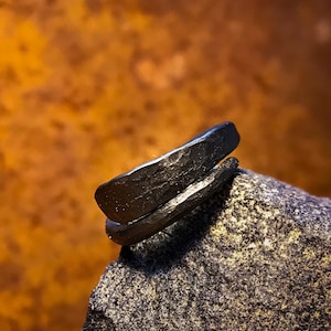 Handcrafted Elegant Iron Viking Ring Forged Norse Jewelry