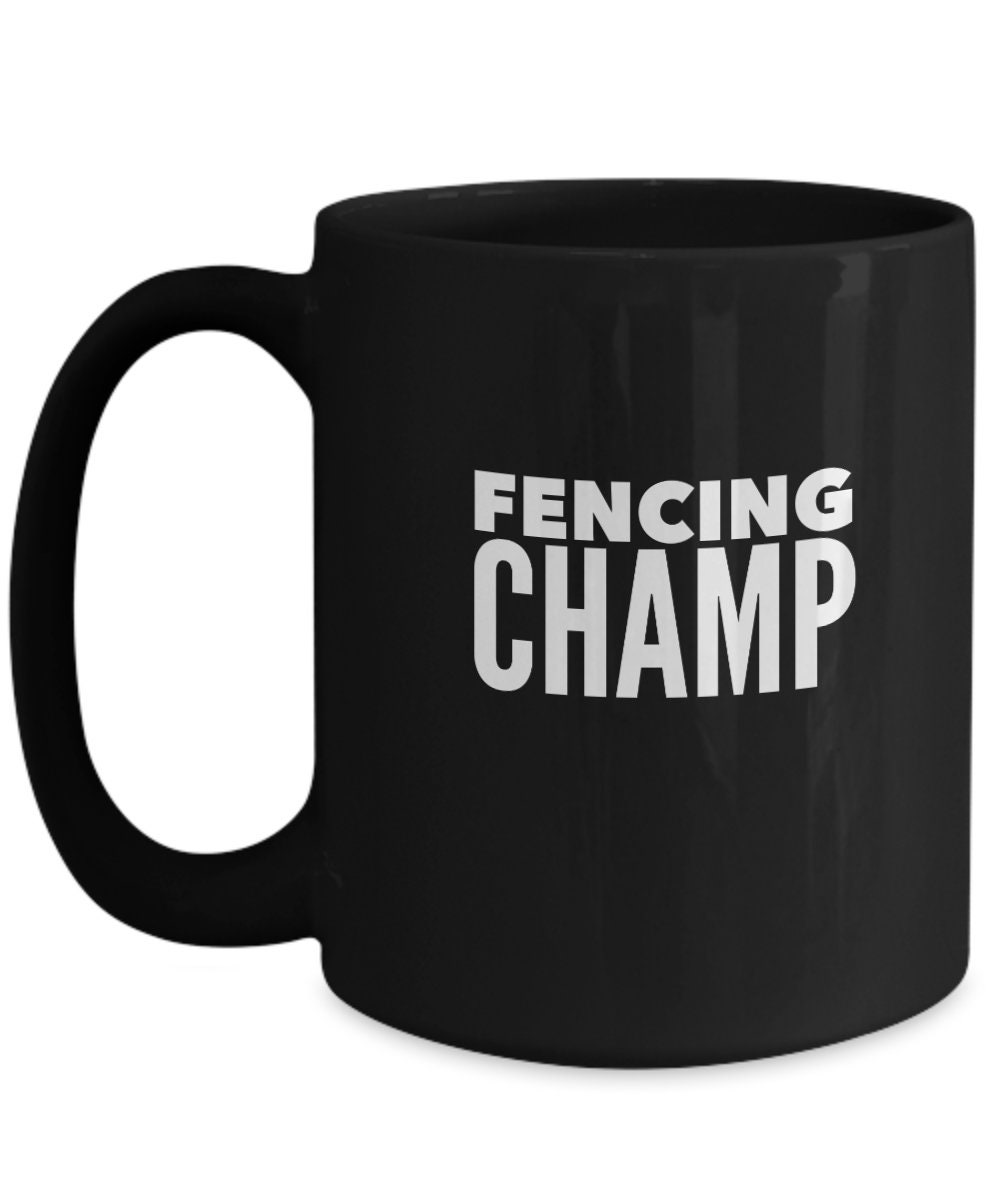 Fencing Mugfencing Champcoffee Muggifts for Fencersfencing Etsy