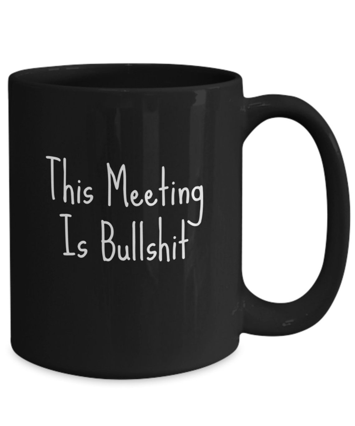 Funny Mug for Coworkers, Boss's Day Gifts, Coworker Gifts, 11oz or 15oz Black Ceramic Mug, Funny