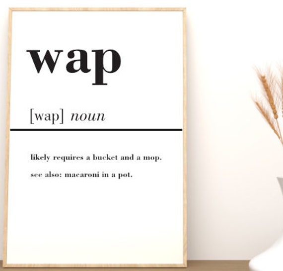 Cardi B Wap Definition Print Home Decor Unframed Hallway - Home Decoration Definition Cardi B Wap Definition Print Home Decor Unframed Hallway - Home Decoration Definition