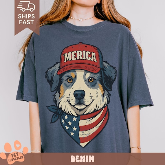 Camisa unisex de pastor australiano All America con colores