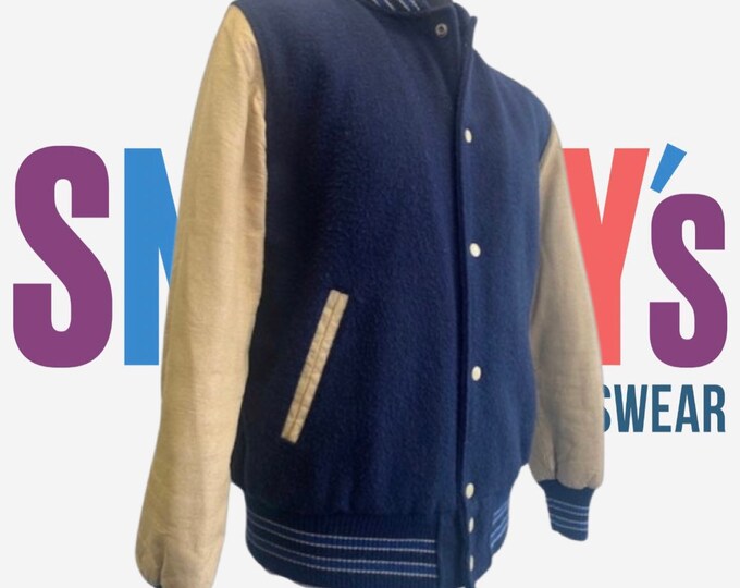 Ivy League Varsity Jacket Yale 1960s Mod Medium/large Etsy