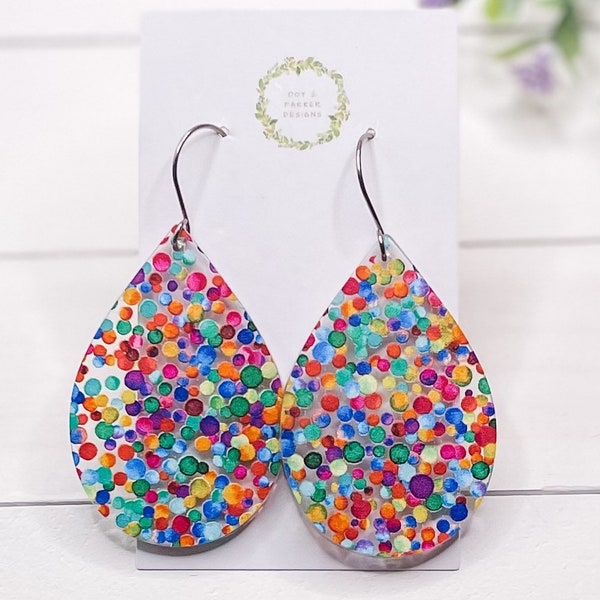 Confetti Earrings Etsy