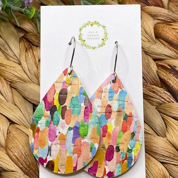 Watercolor Paper Earrings Etsy