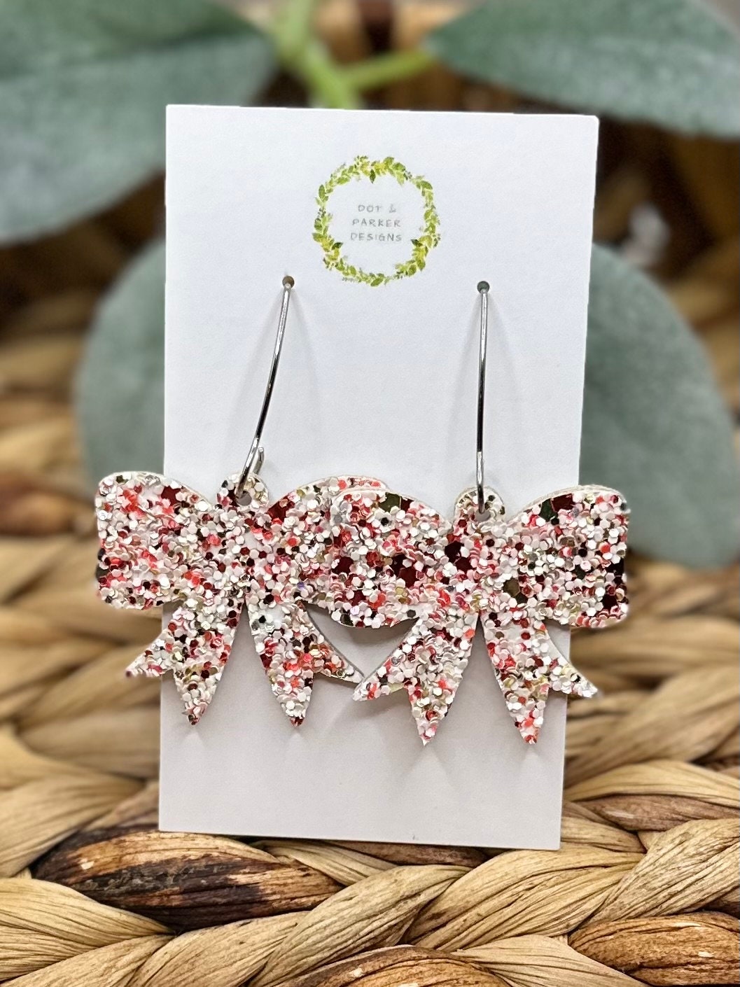 Betsey johnson bow earrings best sale
