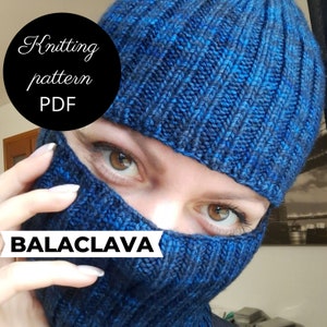 Balaclava easy knitting pattern