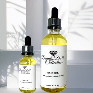 Aceite para el cabello de ricino - Aceite para el cabello a base de hierbas, Cuidado natural del cabello, Suero para el crecimiento del cabello, Aceite de romero para el cabello