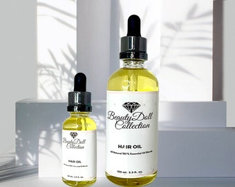 Castor Hair Oil - Herbal Hair Oil, Natural Hair Care, Hair Growth Serum, Rosemary Oil for Hair