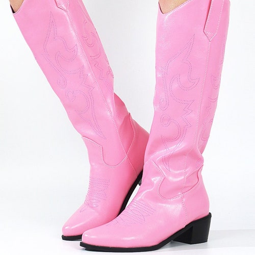 Cowboy Western Boots Pink - Etsy