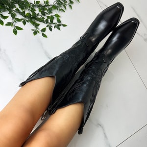 Cowboy westernlaarzen zwart