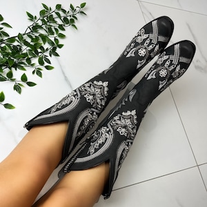 Zwarte cowboylaarzen