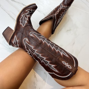 Cowboy westernlaarzen bruin