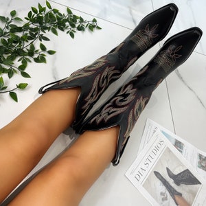 Zwarte cowboylaarzen