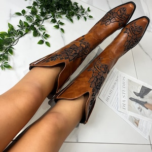 Cowboy westernlaarzen bruin