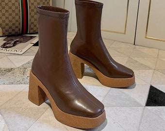 platform boots 1970s