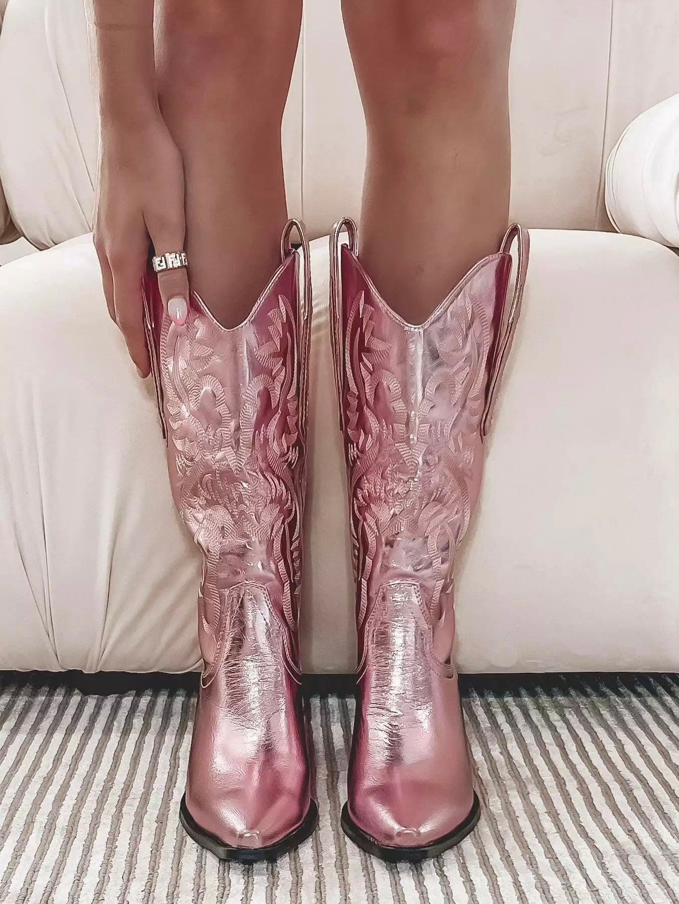 Cowboy Western Boots Pink