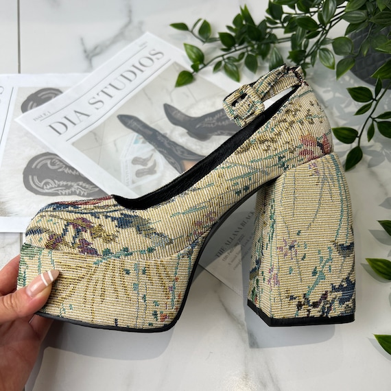 Unique platform heels sale