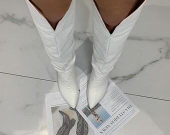 western boots white