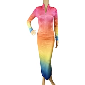 Rainbow Prom Dress - Etsy