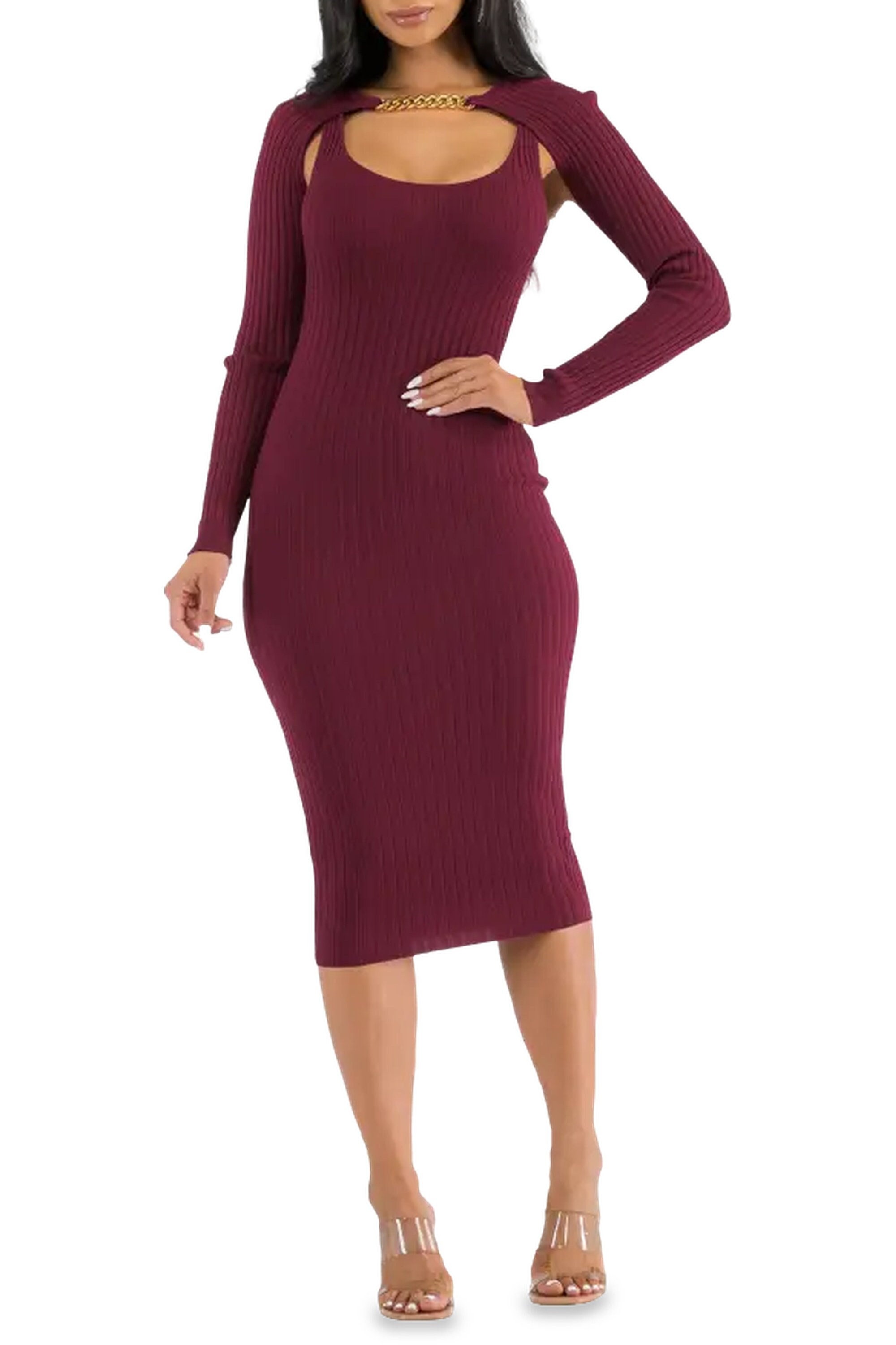 knitted dress with pleated skirt maxi pleated knit dress english green