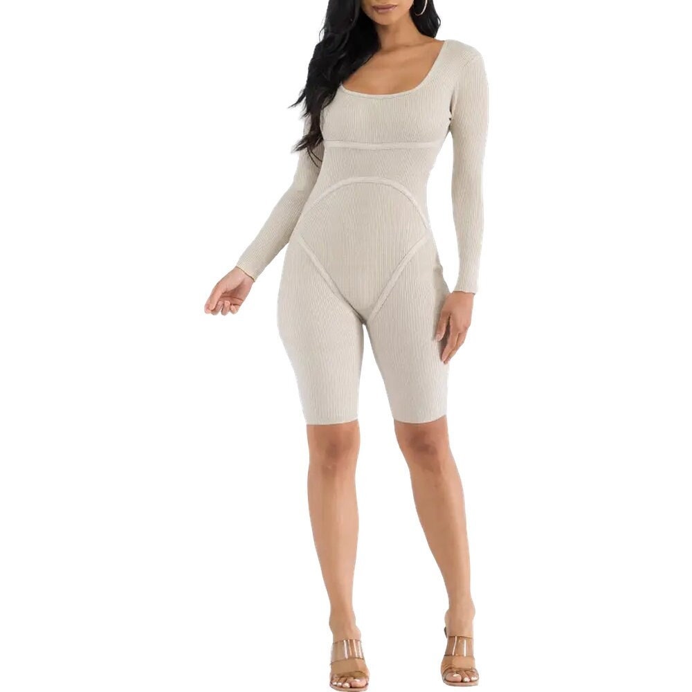 White Bodycon Jumpsuit Etsy