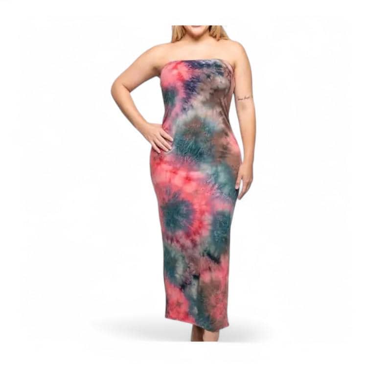Tie Dye Tube Dress
